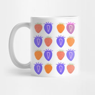 Cute Strawberry Pattern Boho Art Mug